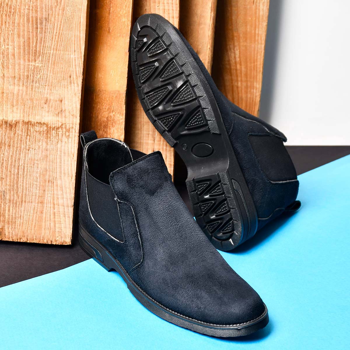 کفش ساقدار مشکی مردانه مدل Alvand
