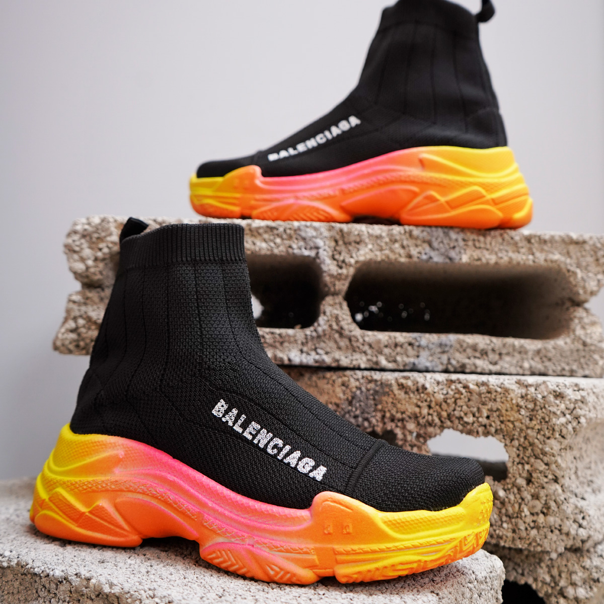 کفش ساقدار مشکی بالنسیاگا زنانه مدل Palmer