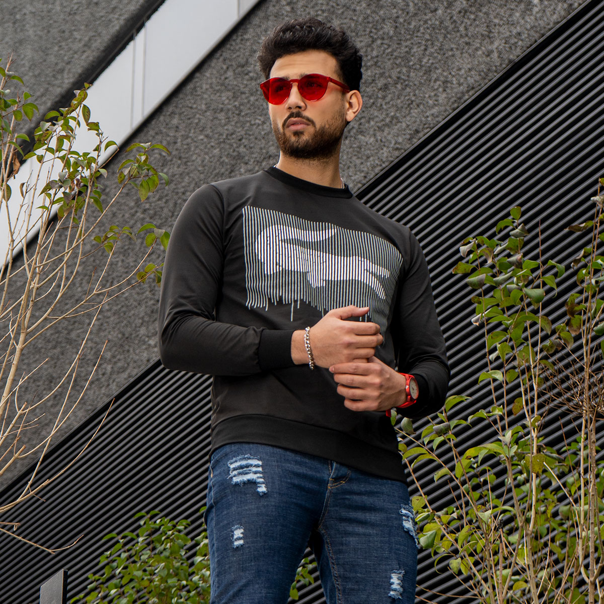 تیشرت آستین بلند مردانه مدل Kavish