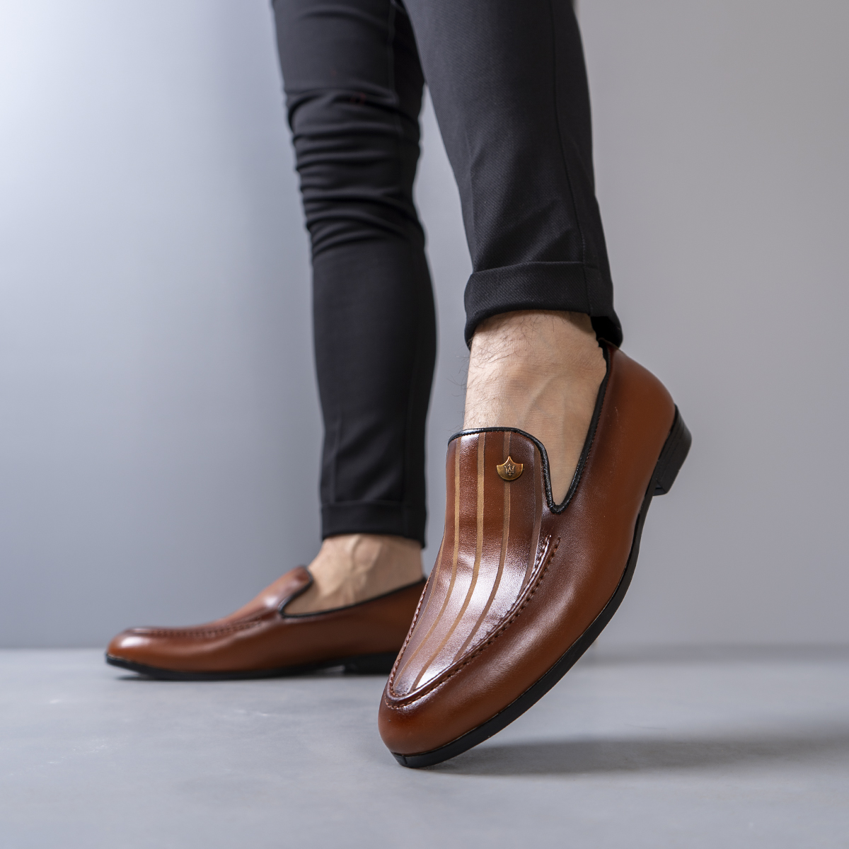 کفش کالج مردانه عسلی مدل Dever