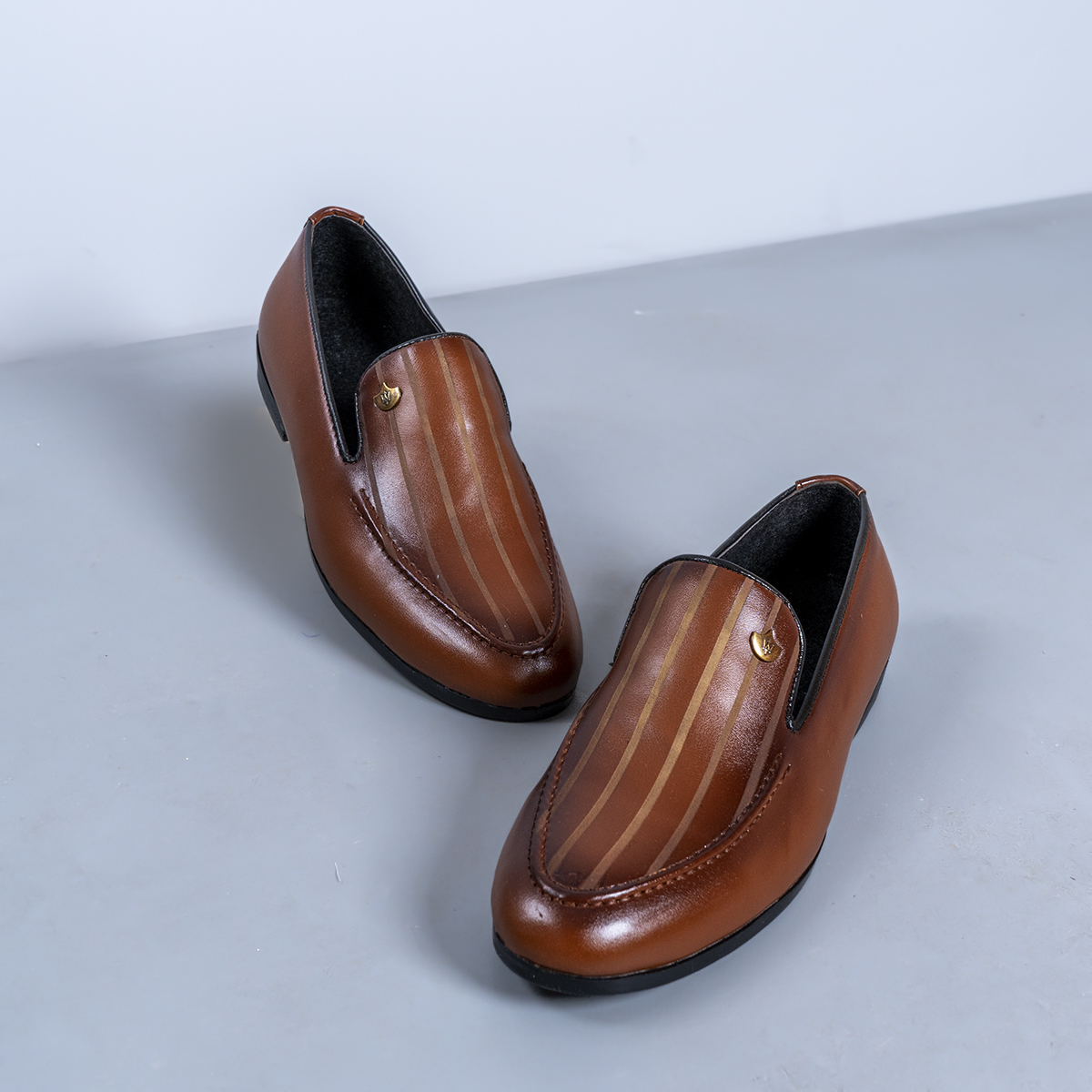 کفش کالج مردانه عسلی مدل Dever