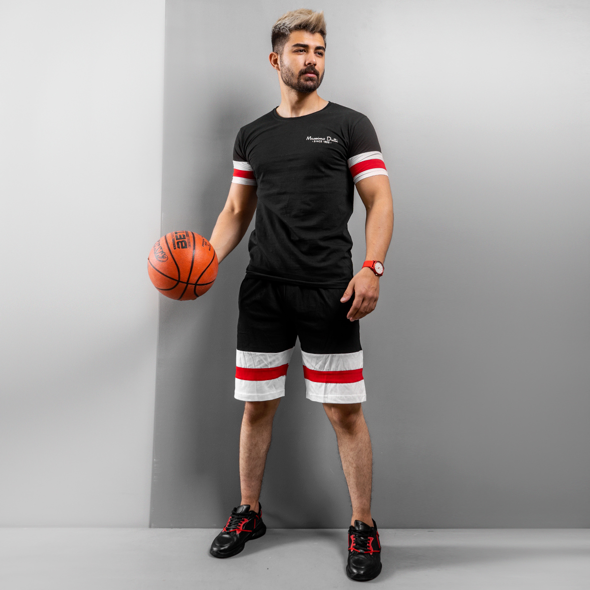 ست تیشرت و شلوارک Massimo Dutti مدل kalender