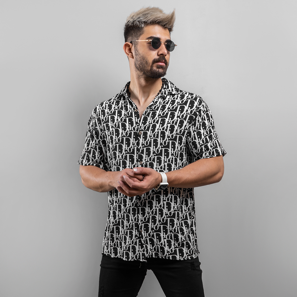 پیراهن هاوایی(T) مردانه مدل Waly