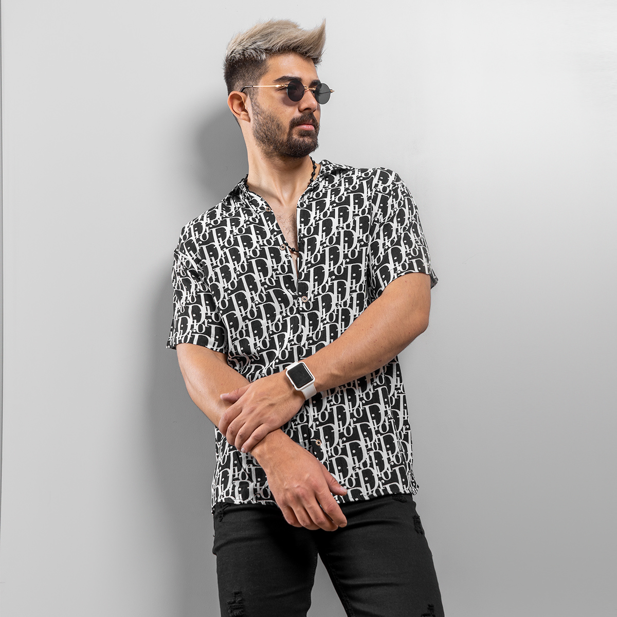 پیراهن هاوایی(T) مردانه مدل Waly