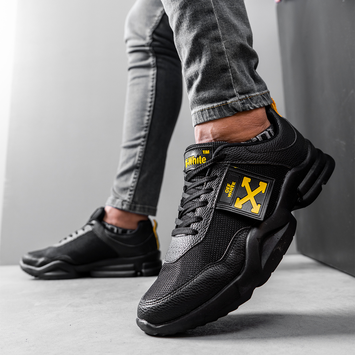 کفش ورزشی مردانه اف وایت مشکی مدلNamit