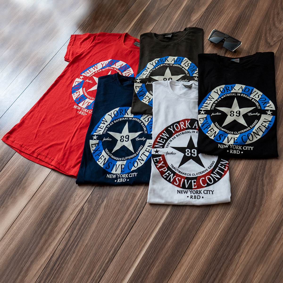 تیشرت مردانه قرمز Advisory مدل E89