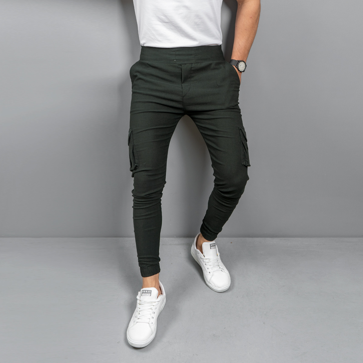 شلوار اسلش مردانه ( سبز یشمی ) مدل kombo