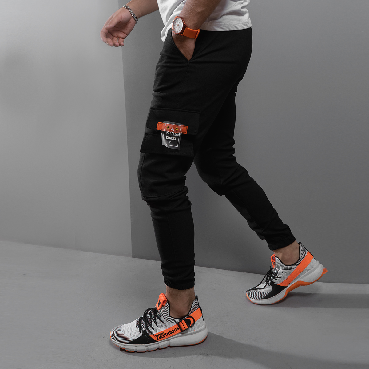 شلوار اسلش مردانه مشكي مدل Morgan