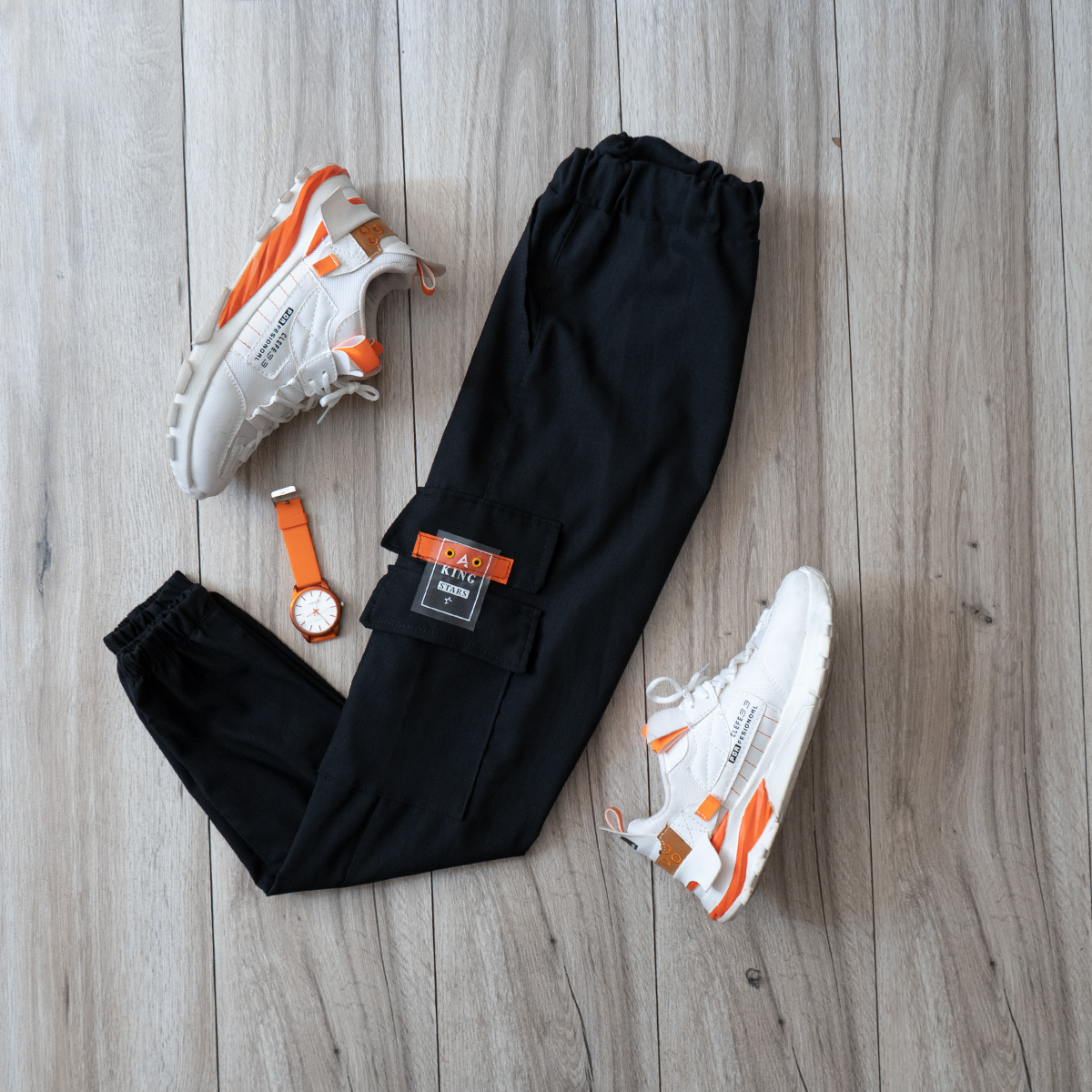 شلوار اسلش مردانه مشكي مدل Morgan