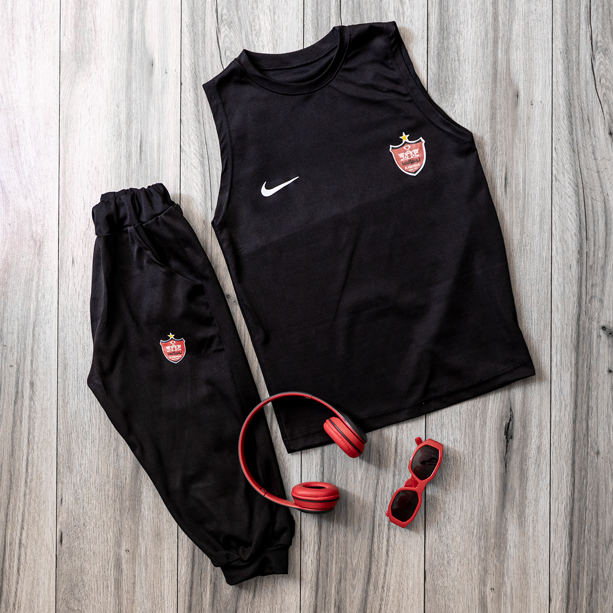 ست بچگانه رکابی شلوارک پرسپولیس مدل Opam