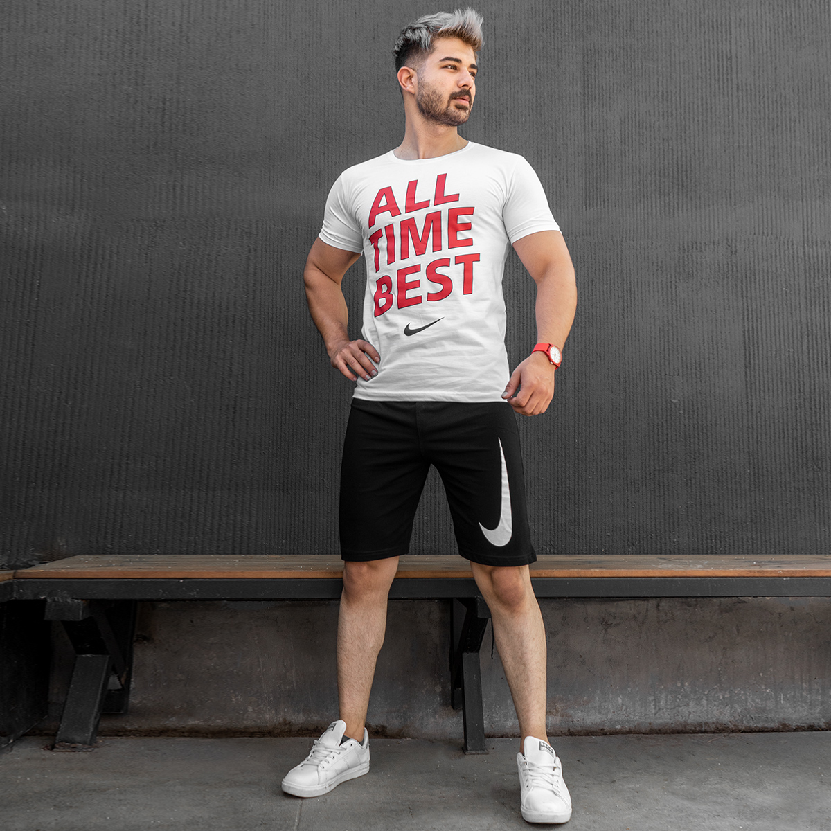 ست تیشرت شلوارک All Time Best مردانه مدل Arnavi