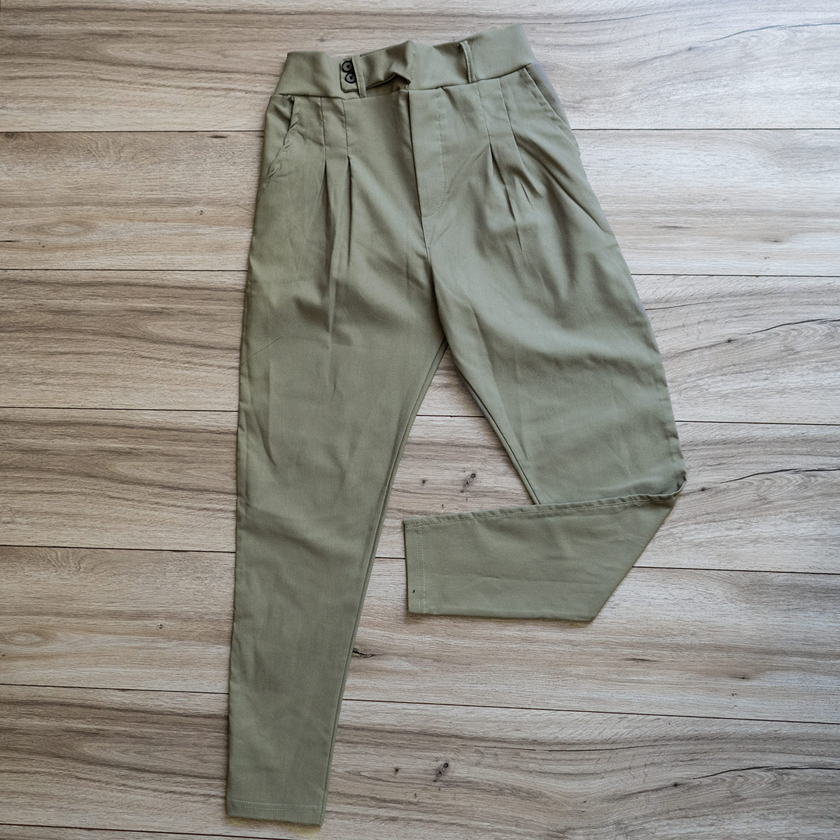 شلوار اسلش کمربندی سبز مردانه مدل Legans(T)