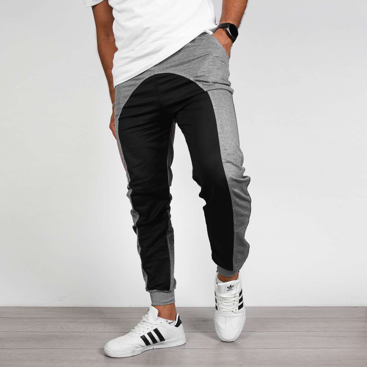 اسلش مردانه طوسی تیره مدل GSS(T)