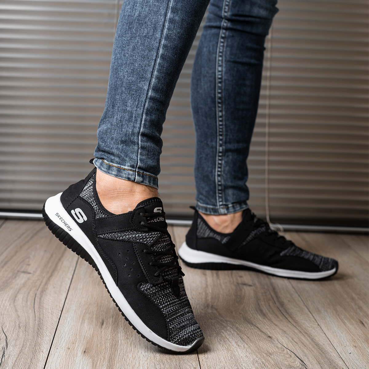 کفش ورزشی اسکچرز مردانه مشکی مدلBokan