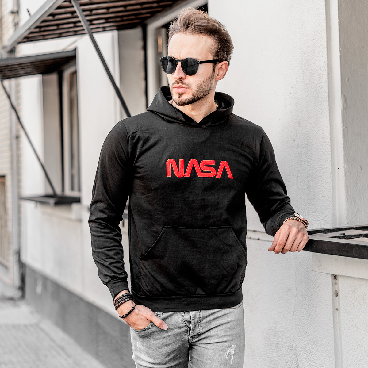 هودی مردانه ناسا مدل Baher