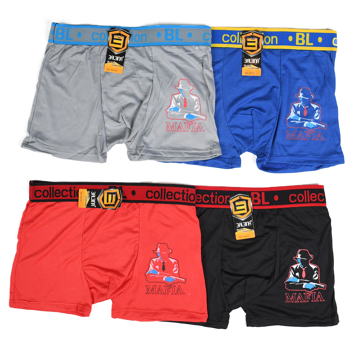 شورت نیم پا قرمز Mafiaمدل ۳۱۳۷(T)