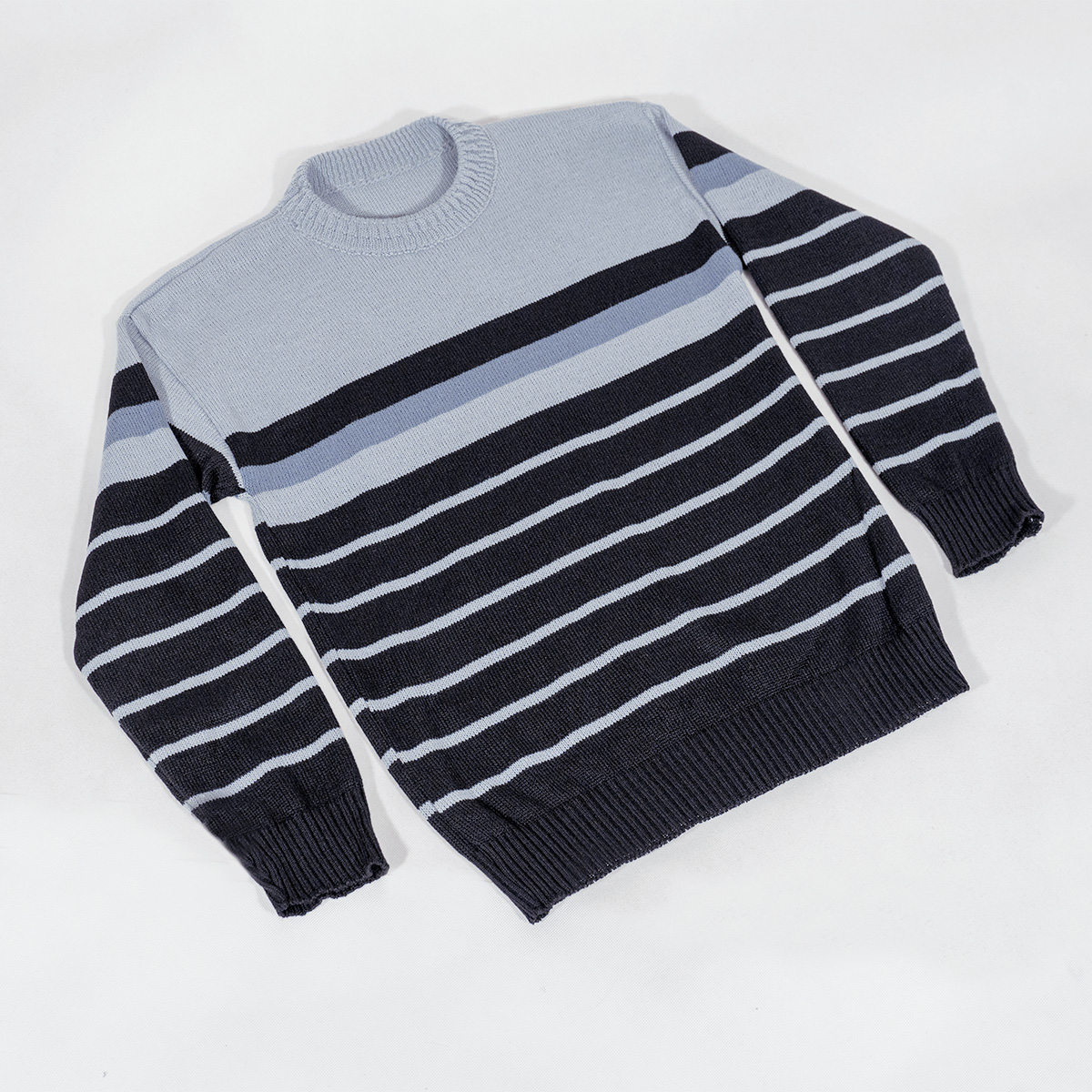 پلیور بافت مشکی طوسی مدلpoyan