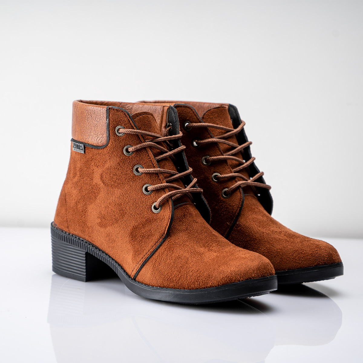 نیم بوت دخترانه قهوه ای مدل Diana