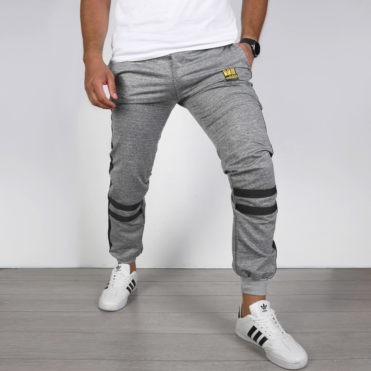 شلوار اسلش offwith طوسی روشن مدل mark(T)