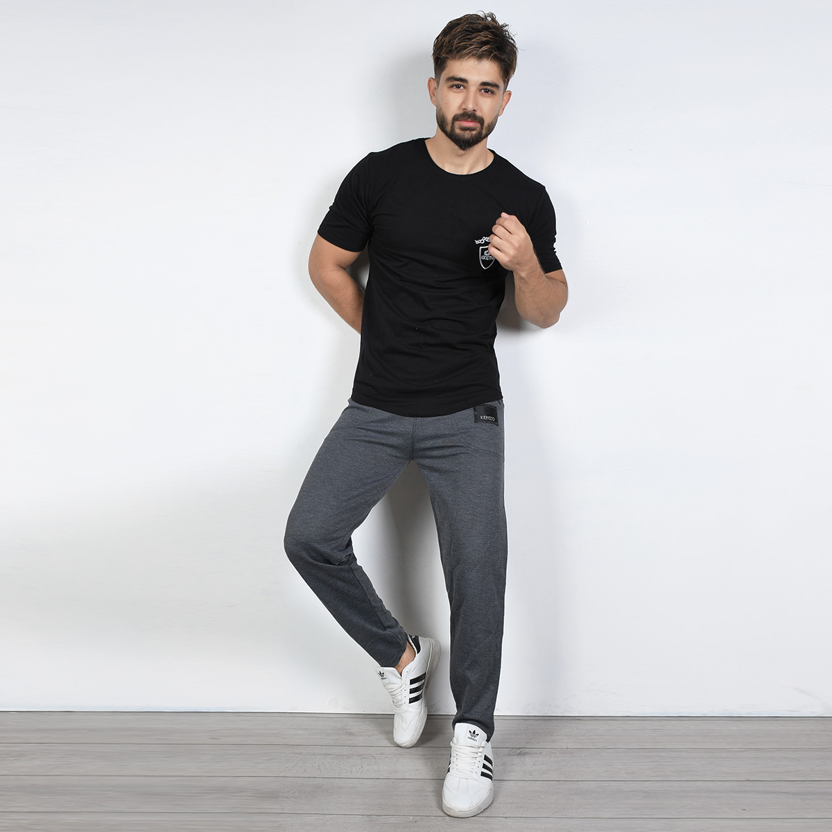 شلوار اسلش (T)مردانه طوسی تیره مدل R802