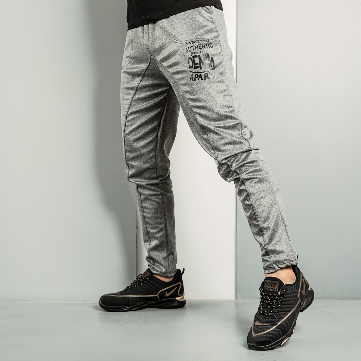 شلوار اسلش مردانه(T) طوسی مدل 2340