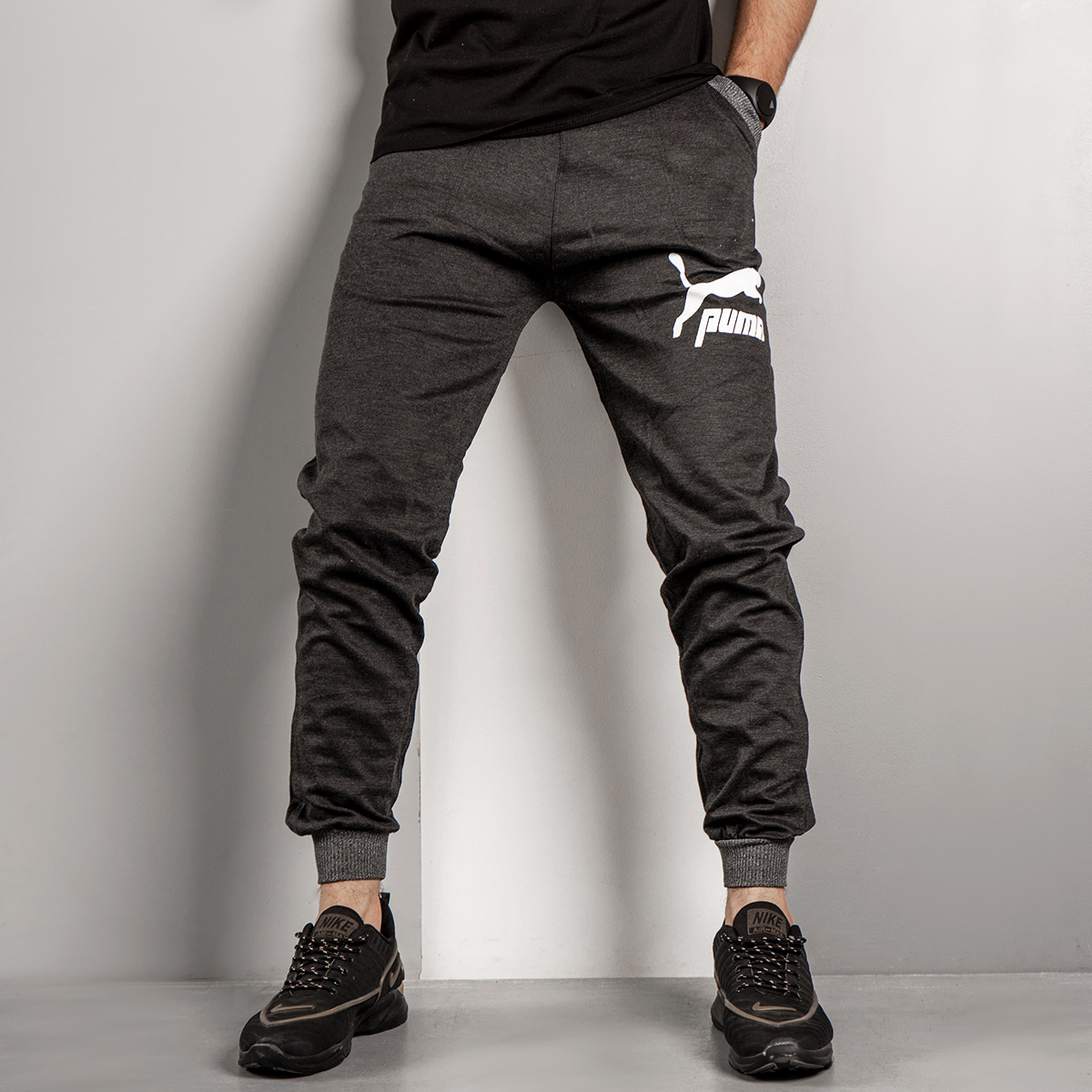 شلوار اسلش (T)مردانه Poma ذغالی مدل K70