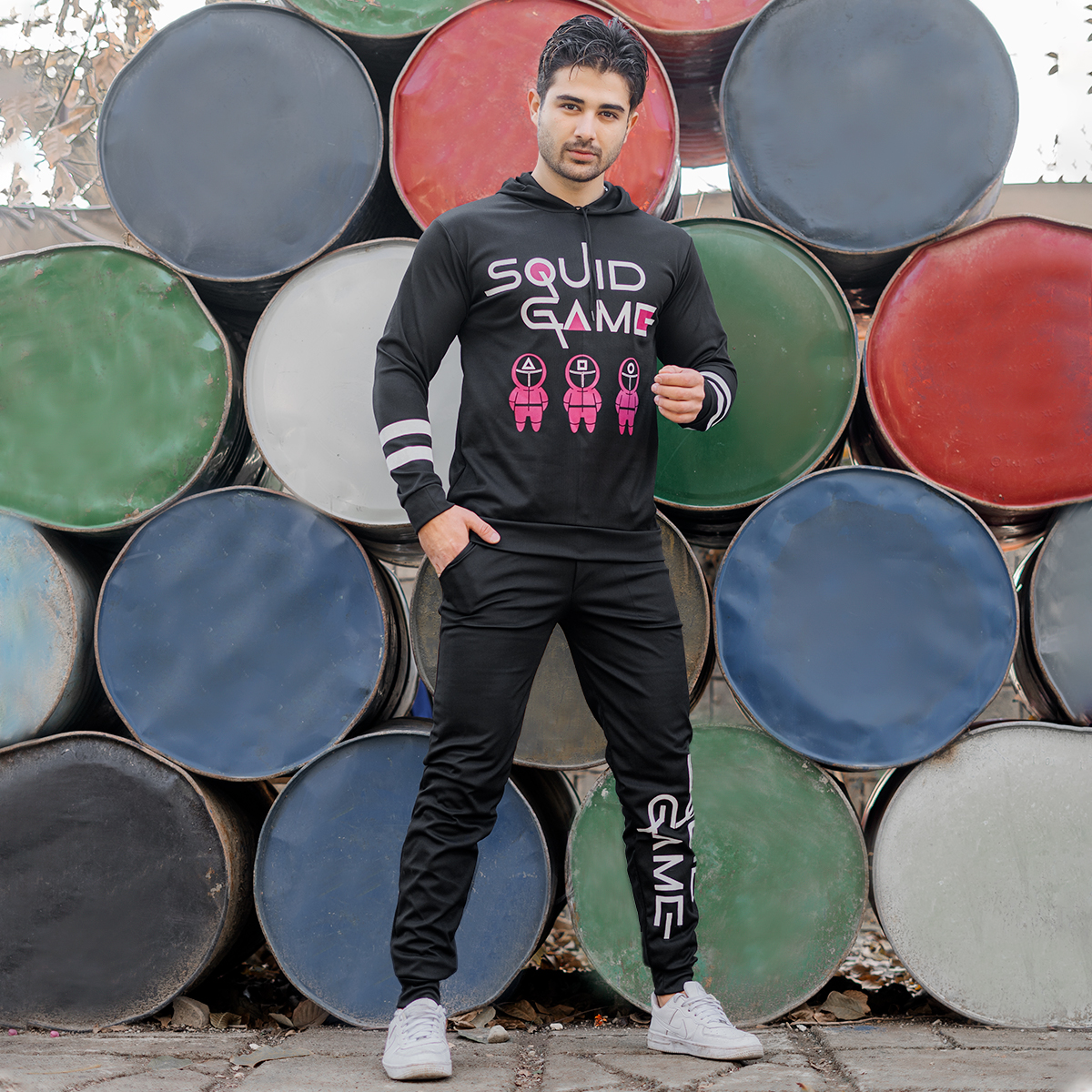 ست هودی شلوار مردانه مدل squid game