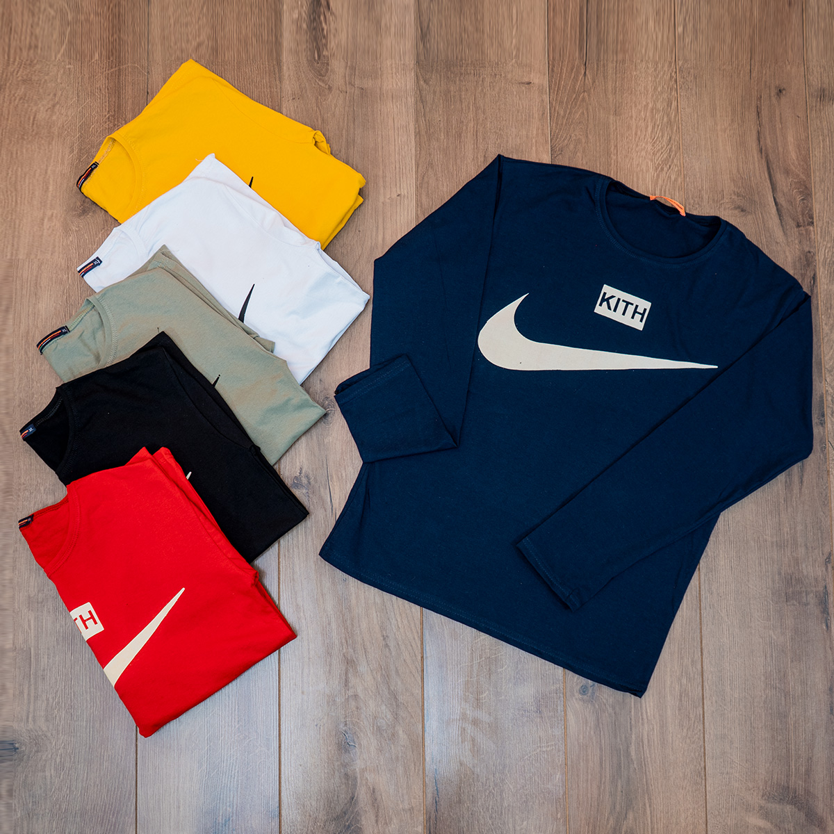 تیشرت آستین بلند مردانه Nike سرمه ای مدل A77