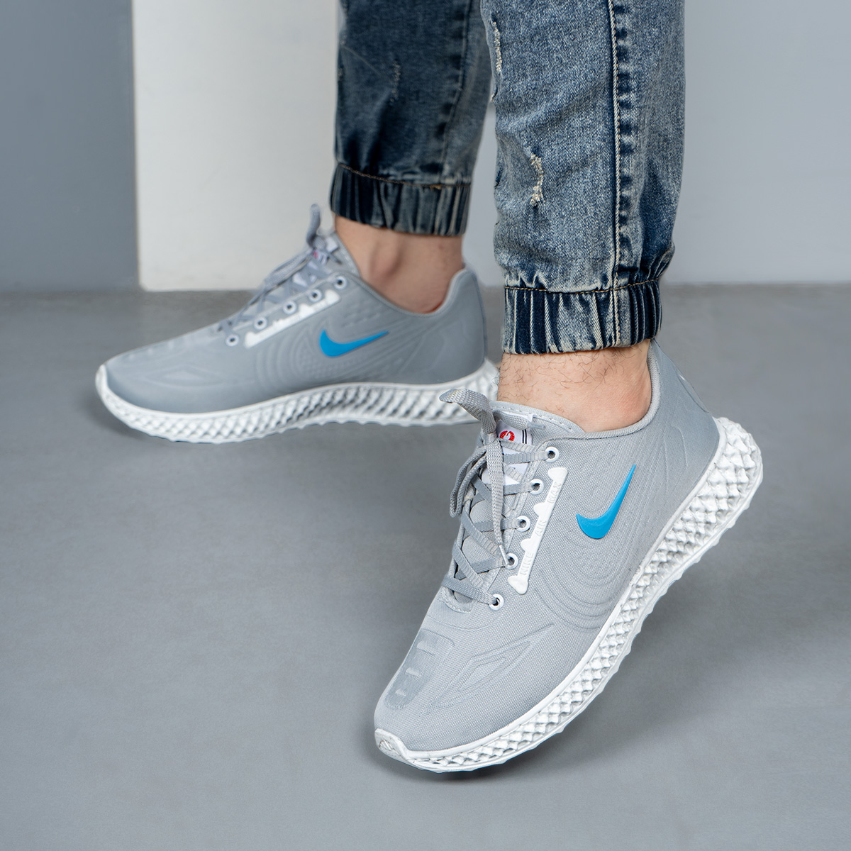 کفش مردانه نایک طوسی (T) مدل garin