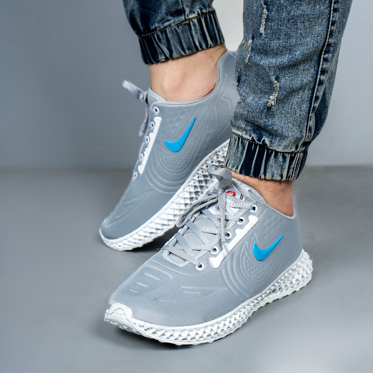 کفش مردانه نایک طوسی (T) مدل garin