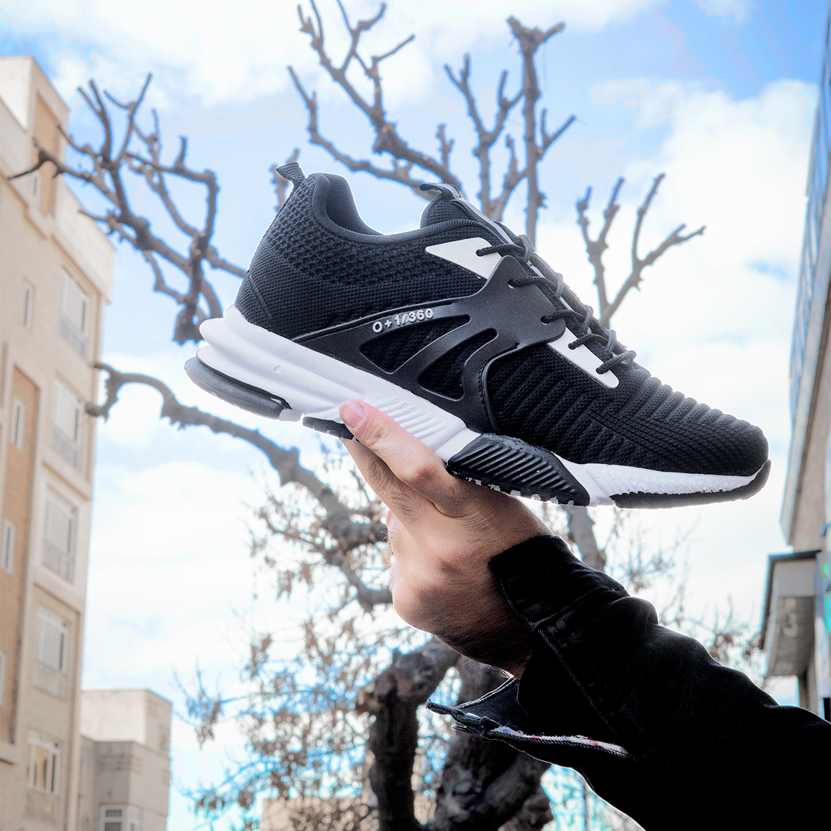 کفش ورزشی مردانه مشکی مدل Shervin