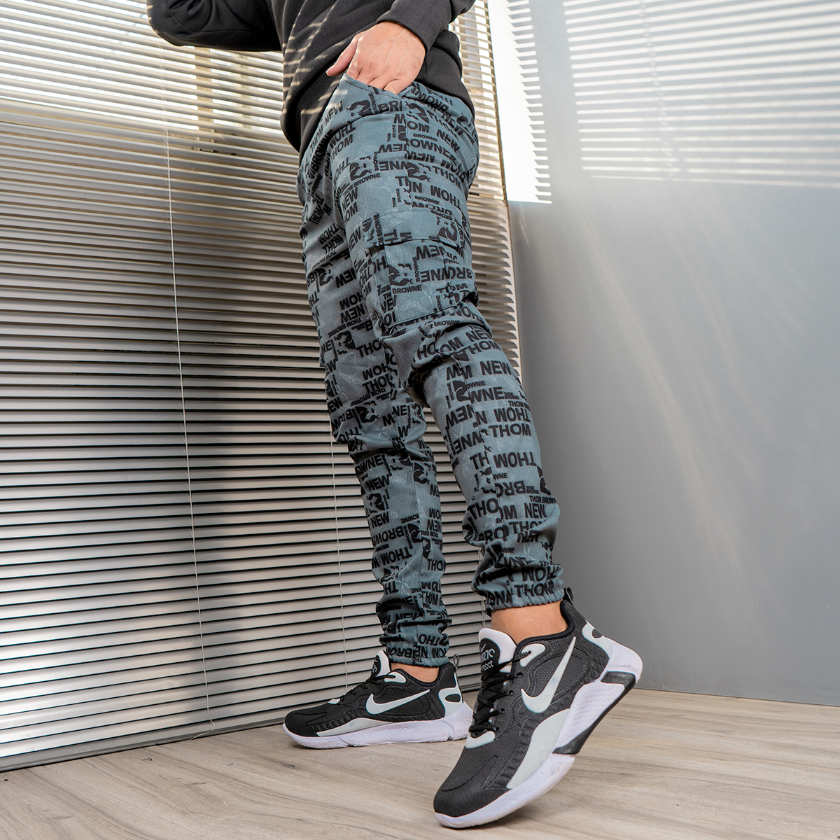 شلوار اسلش مردانه آبی مدل Alish