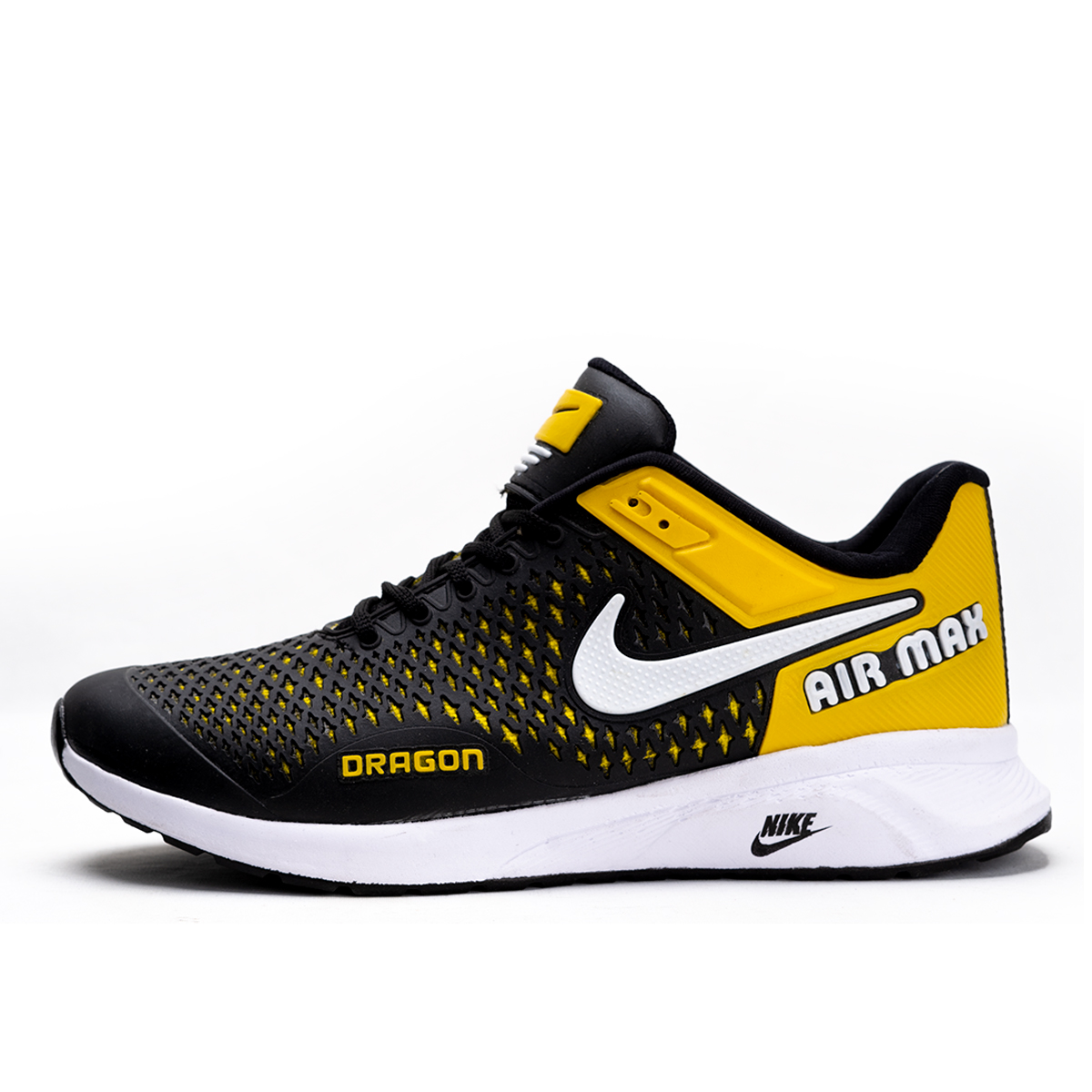 کفش ورزشی نایک مشکی زرد مردانه مدلDRAGON