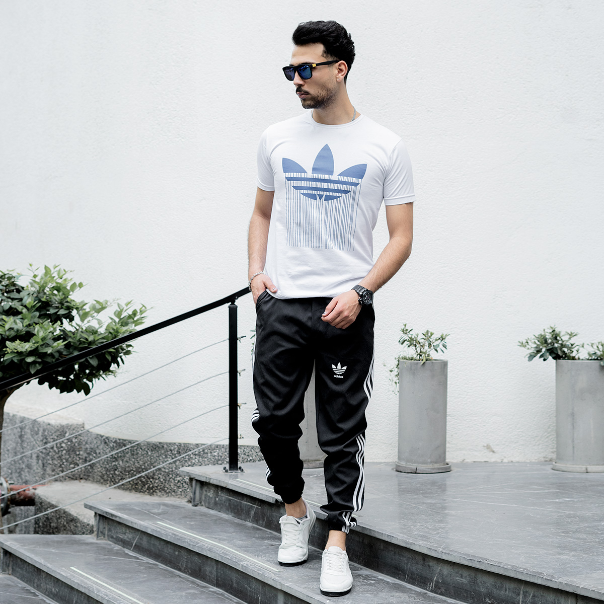 شلوار اسلش Adidas مردانه مشکی مدلNEMO