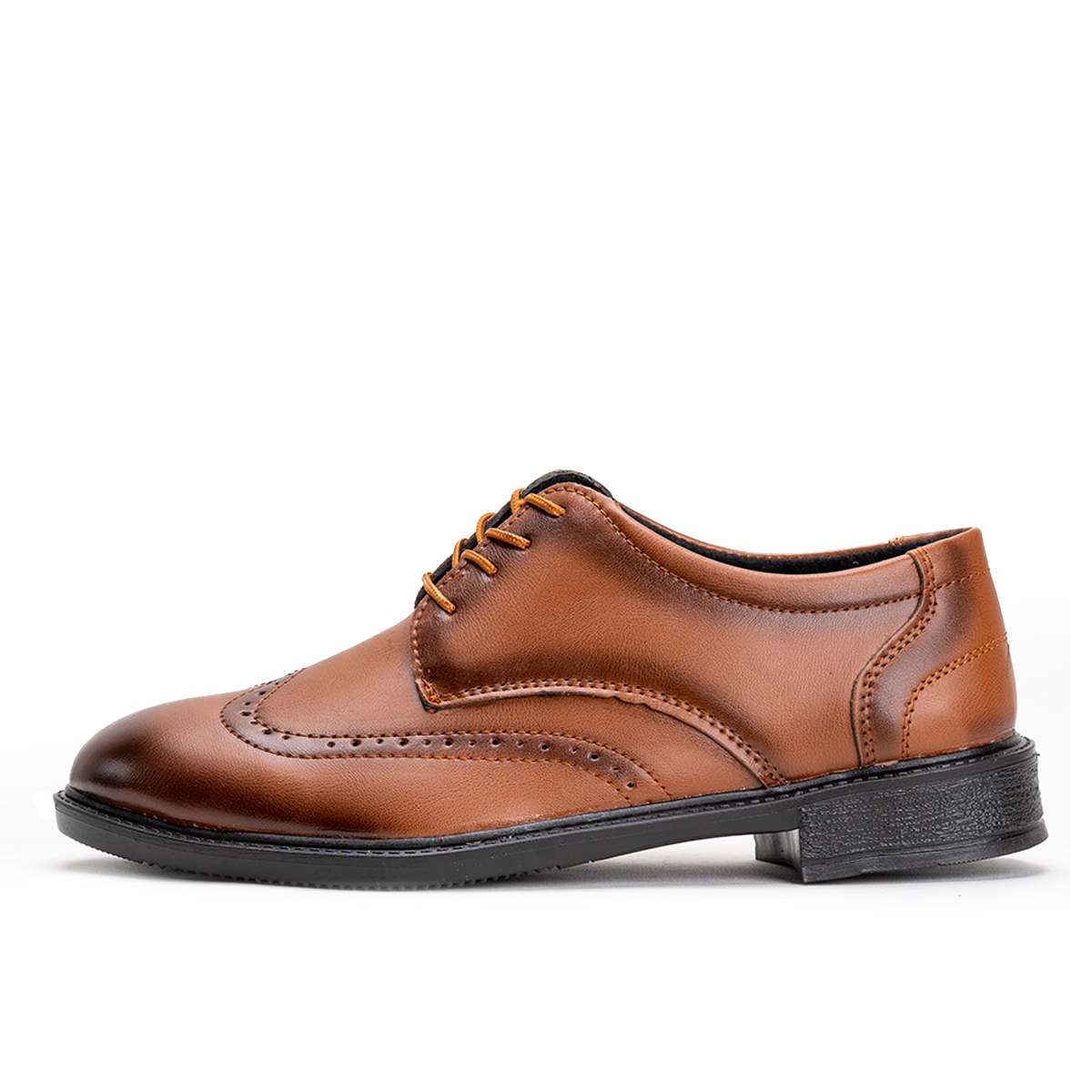 کفش رسمی مردانه عسلی مدل Aroma