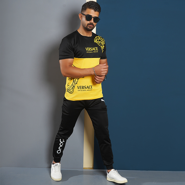ست تیشرت شلوار Versaceمردانه مدل Barno