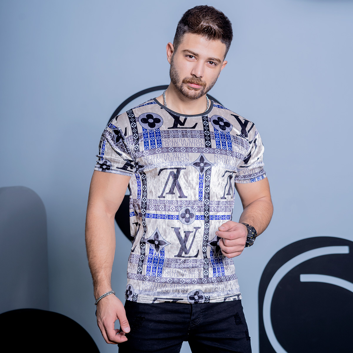 تیشرت مخمل مردانه مدل jison