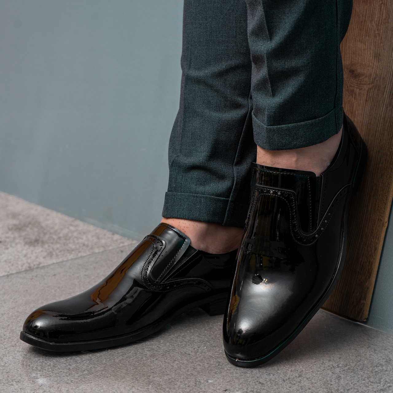 کفش رسمی ورنی مردانه مدل limbo