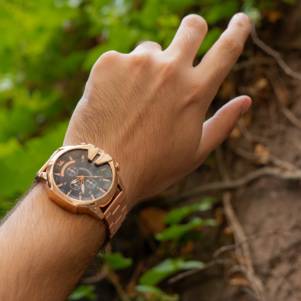 ساعت مچی DIESEL مردانه زرگلد صفحه مشکی مدل U700