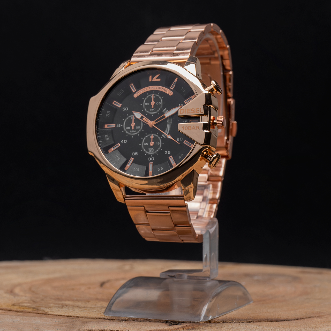 ساعت مچی DIESEL مردانه زرگلد صفحه مشکی مدل U700