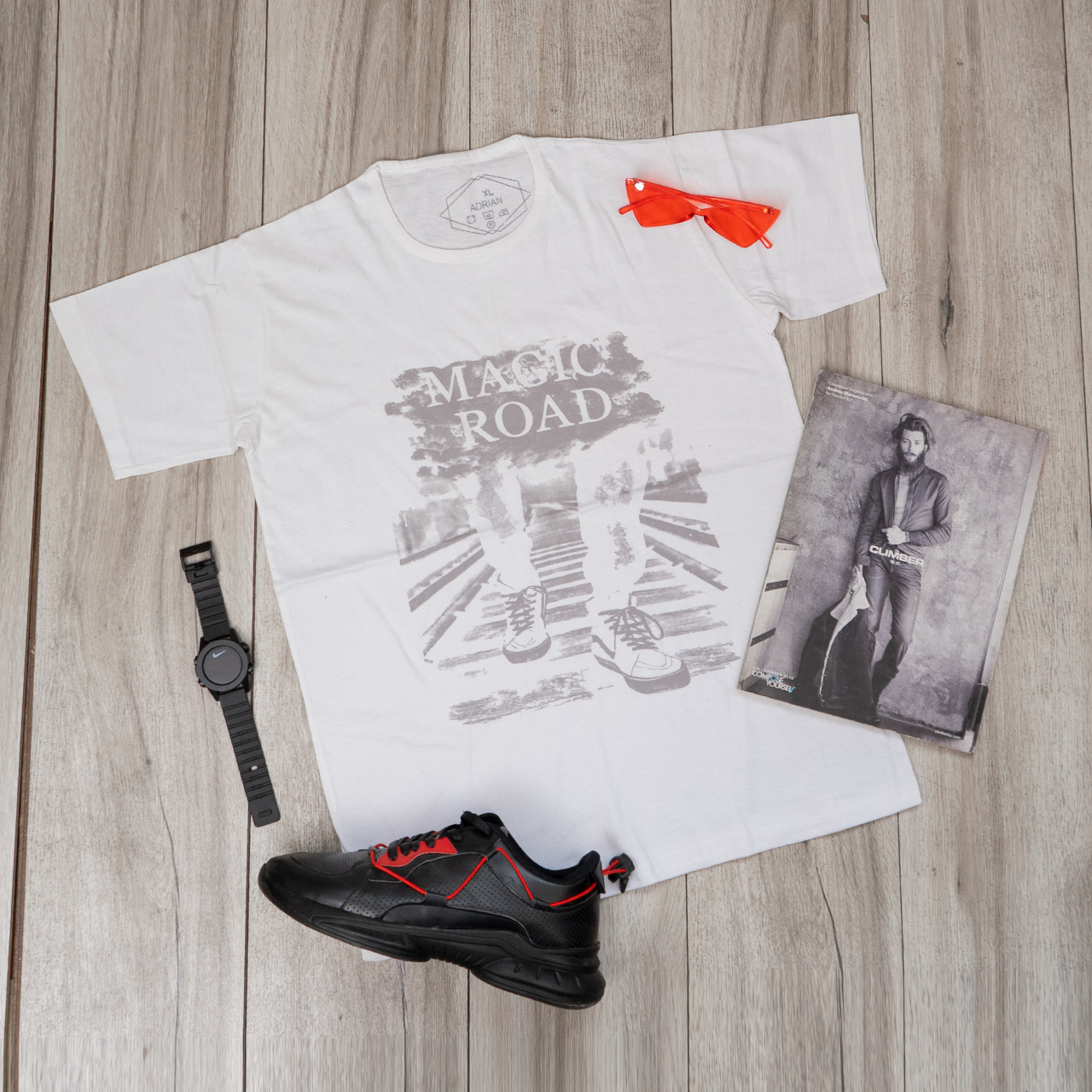 تیشرت (T) مردانه سفید مدل magic