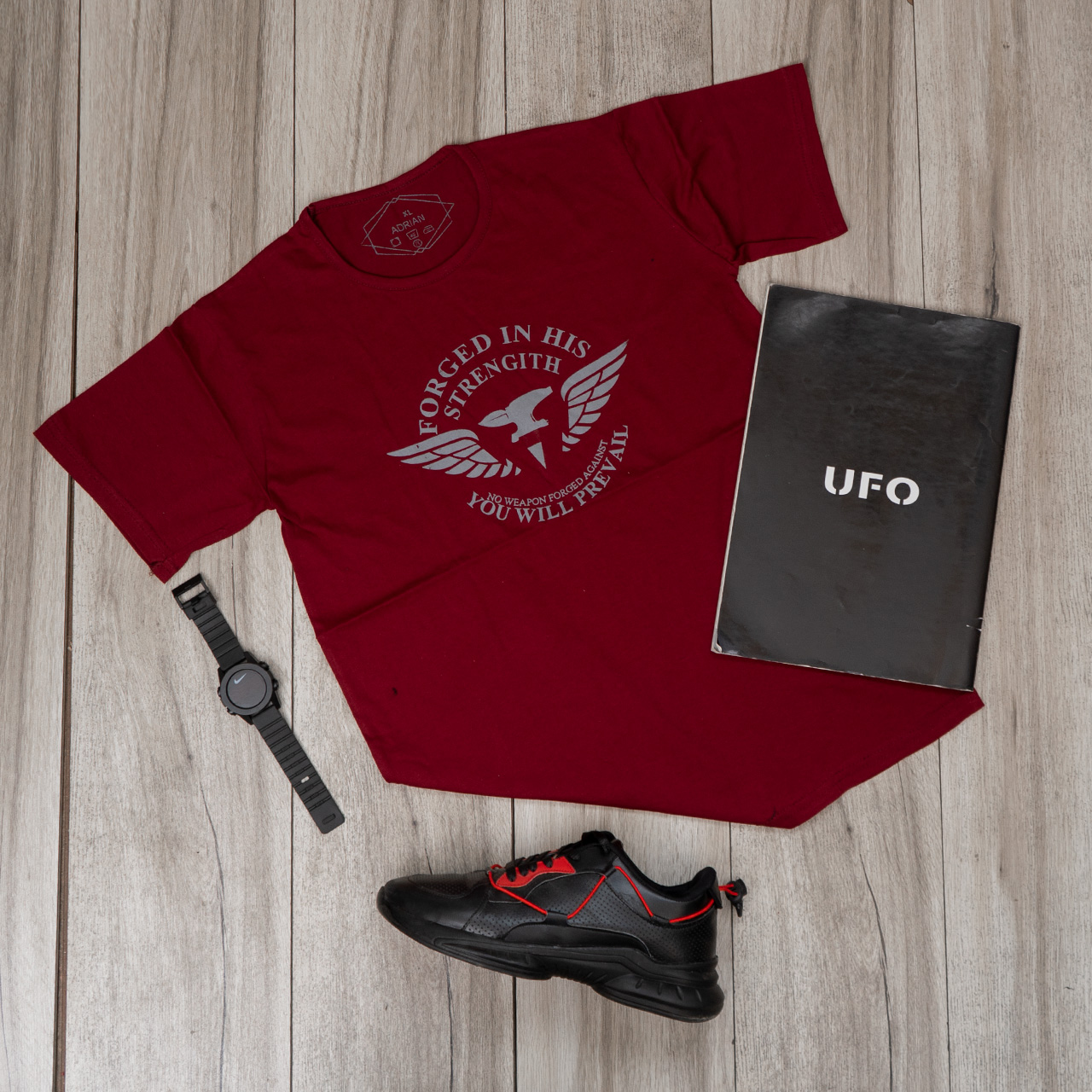 تیشرت (T) مردانه قرمز مدل Forged