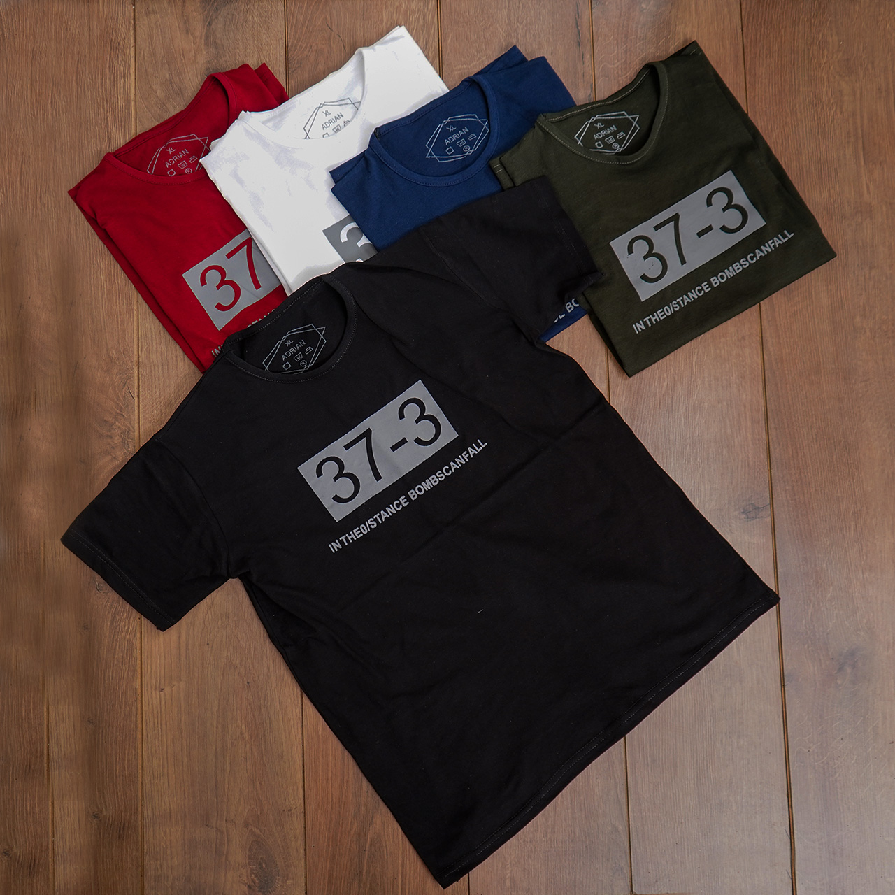 تیشرت مردانه سفید (T) مدل 373