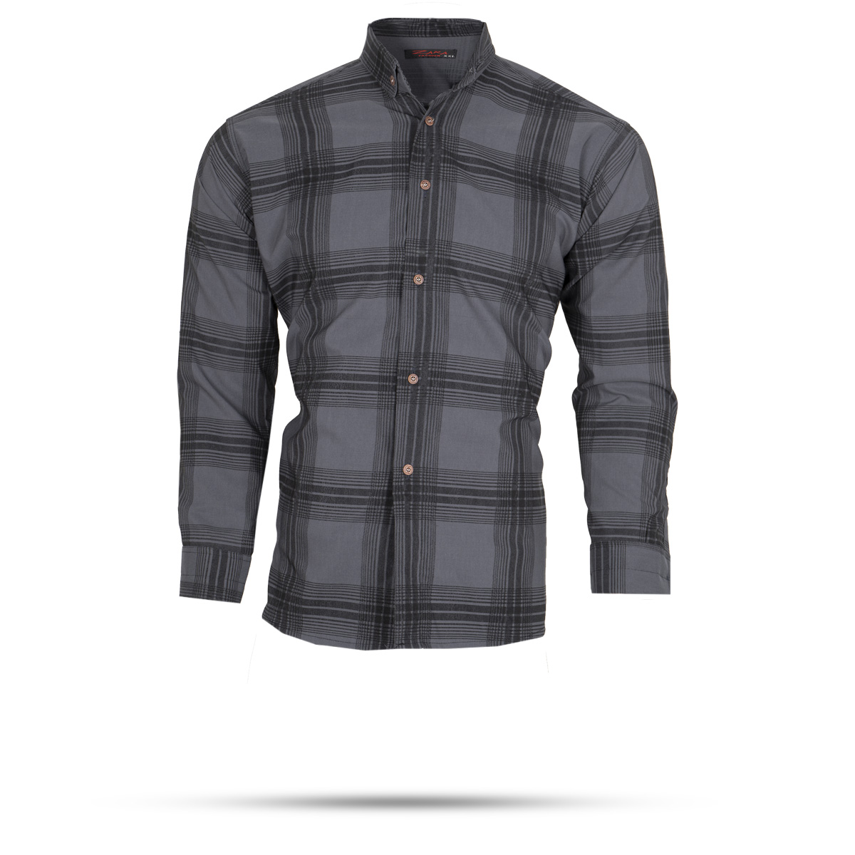 پیراهن مردانه (T)چهار خونه طوسی مدلzava