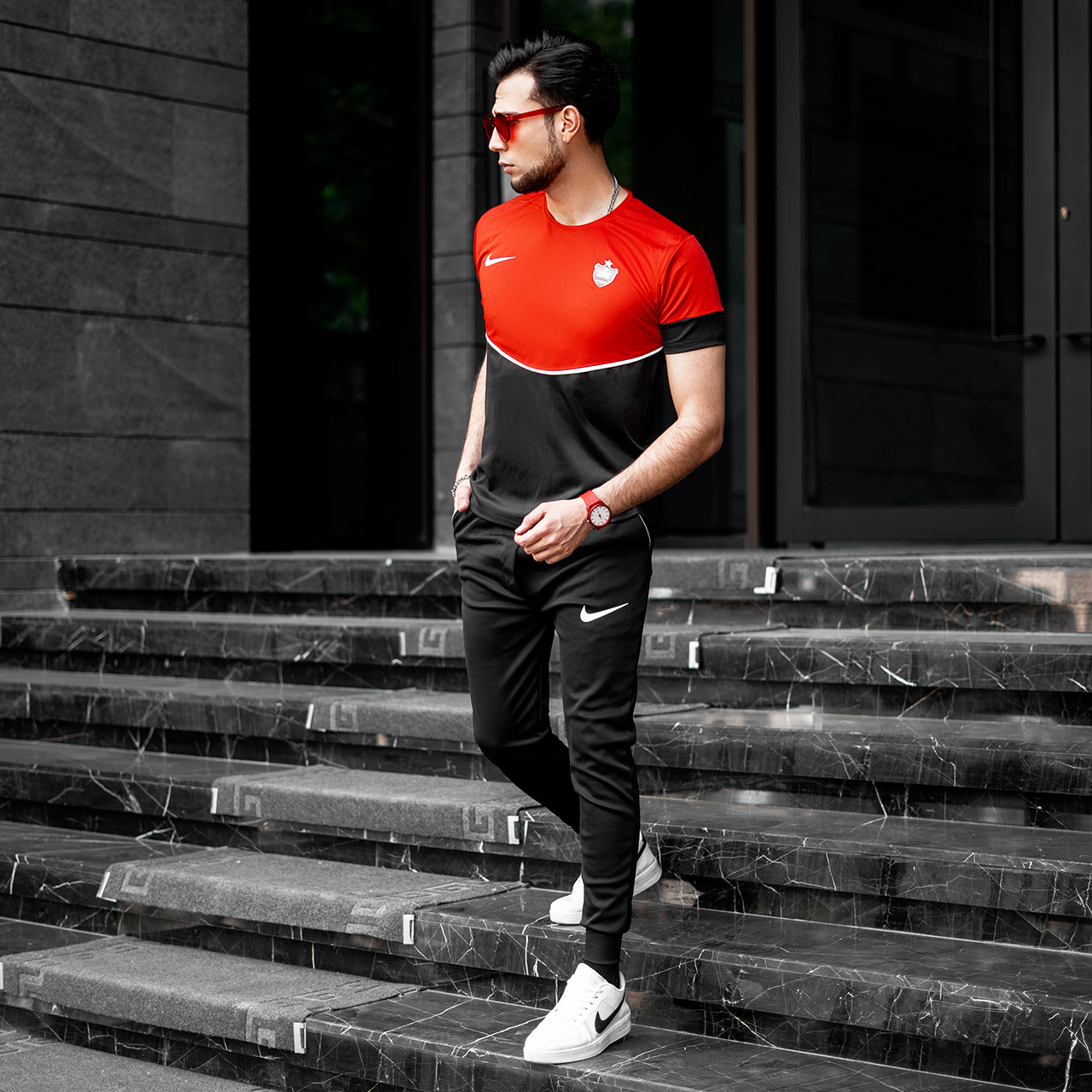 ست تیشرت شلوار پرسپولیس مردانه مدل tolin