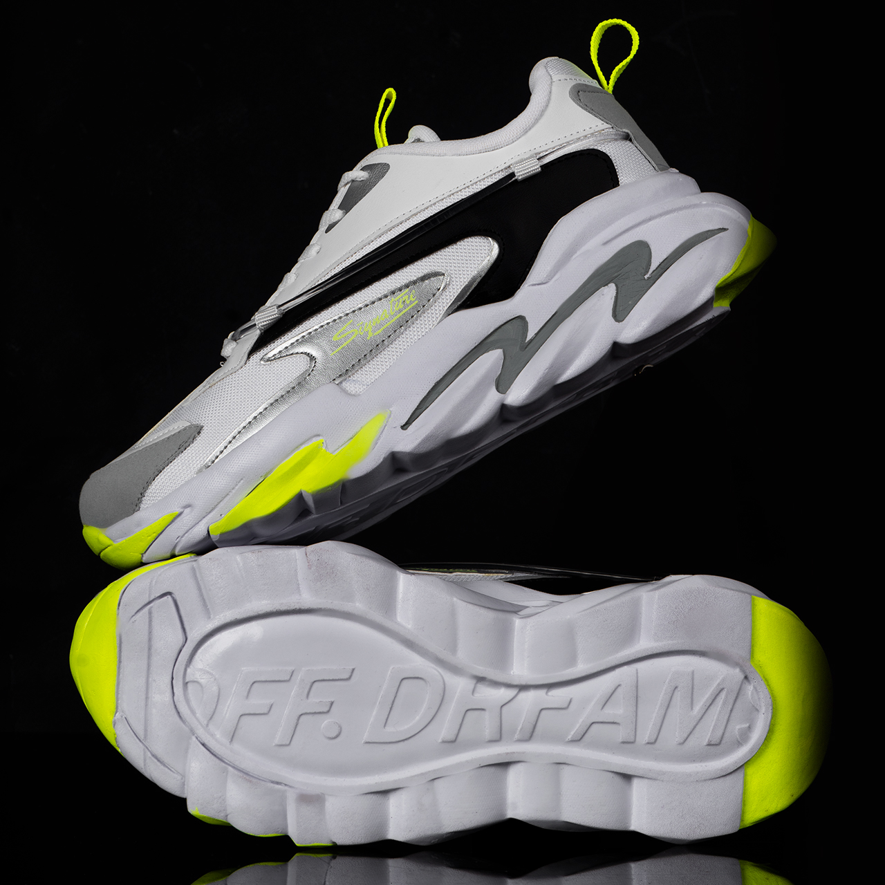 کفش ورزشی مردانه سفید سبز مدل Totio