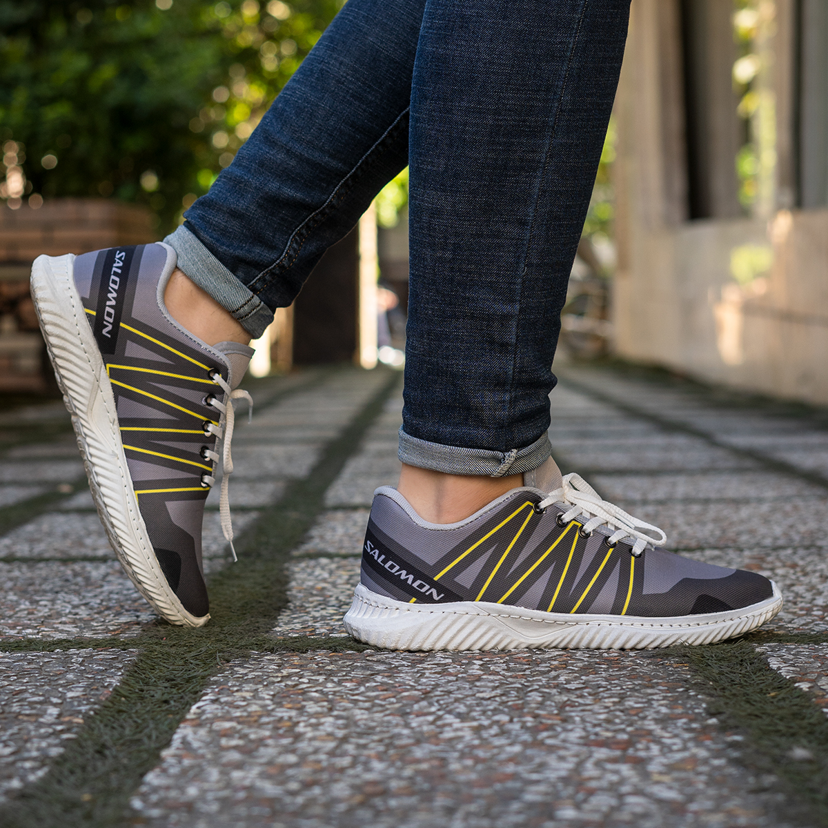 کفش ورزشی Salomon مردانه طوسی سبز مدلPadra