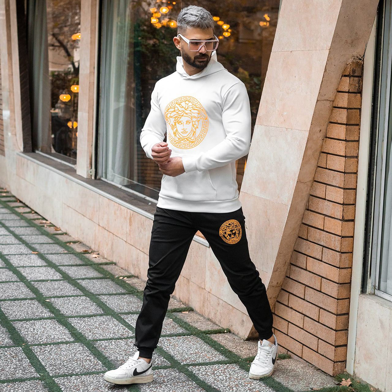 ست سوییشرت شلوار ورساچه مردانه مدلAvino