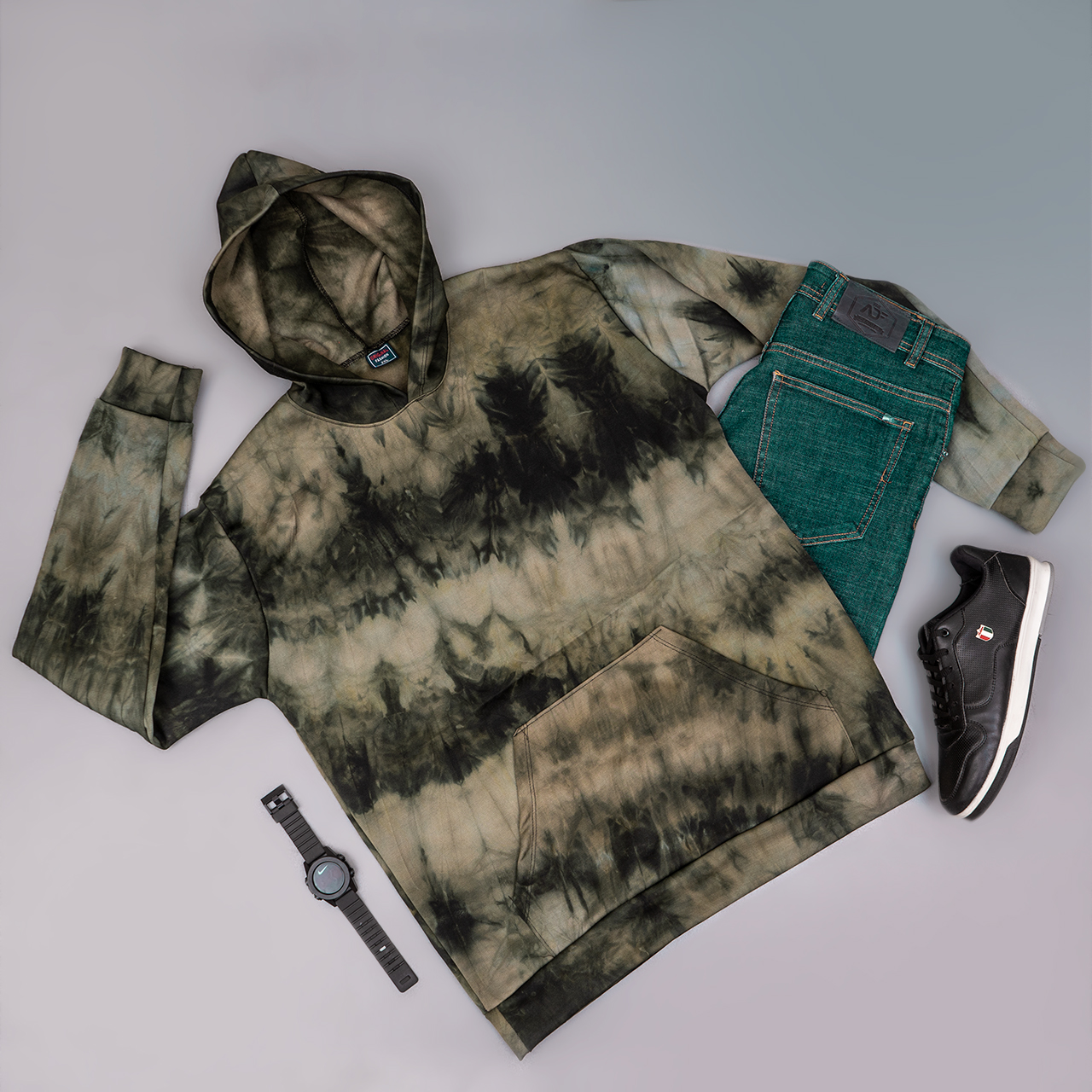 هودی مردانه سبز مدل Barisan