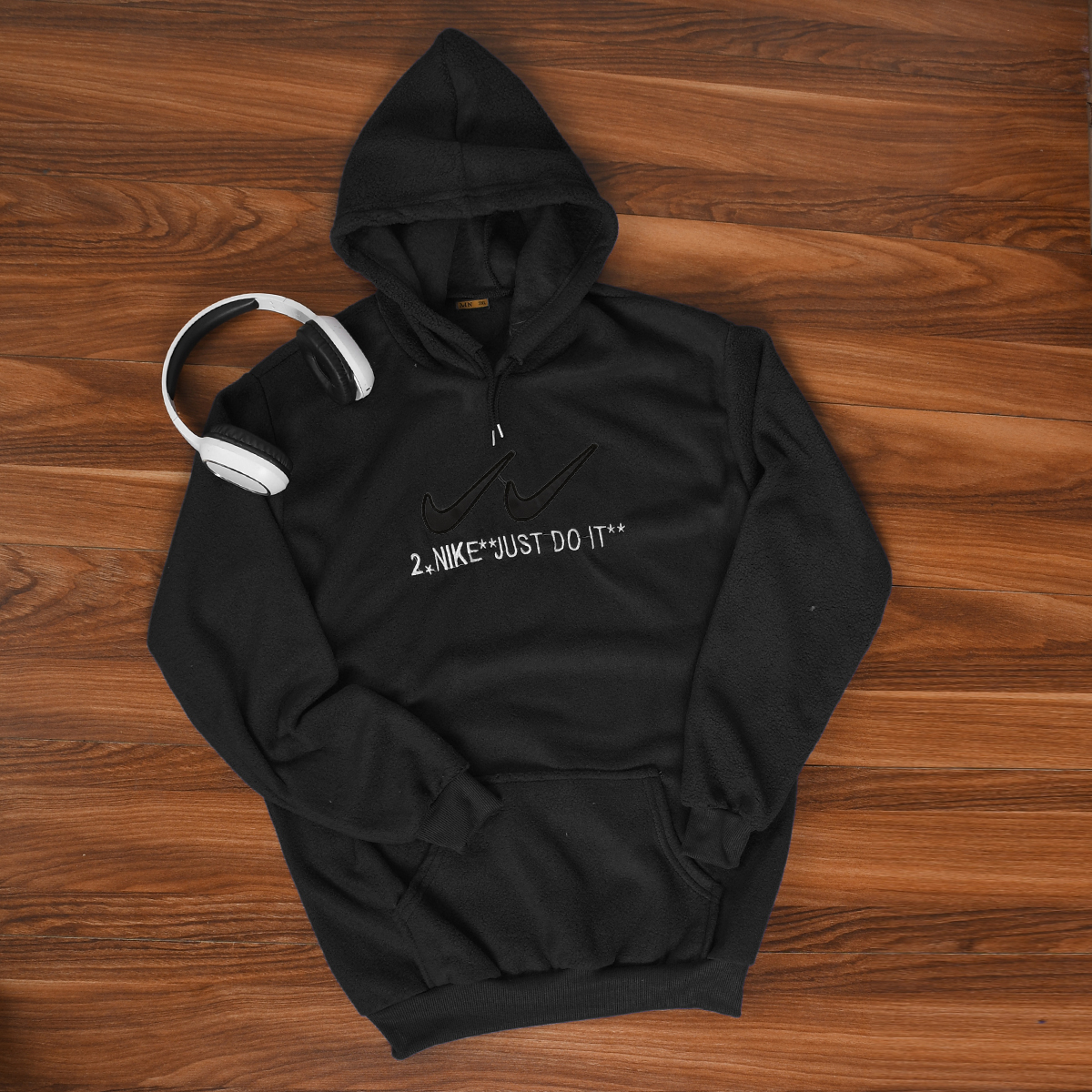 هودی مردانه مشکی 2Nike مدل kavalo